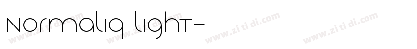 Normaliq Light字体转换